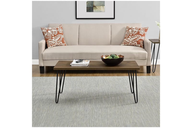 Owen Sofabord 107 cm Valnøttsbrun/Svart - Dorel Home - Møbler - Bord - Sofabord & salongbord