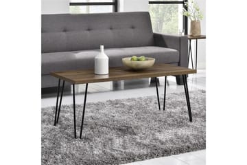 Owen Sofabord 107 cm Valnøttsbrun/Svart - Dorel Home - Møbler - Bord - Sofabord & salongbord