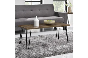 Owen Sofabord 107 cm Valnøttsbrun/Svart - Dorel Home - Møbler - Bord - Sofabord & salongbord