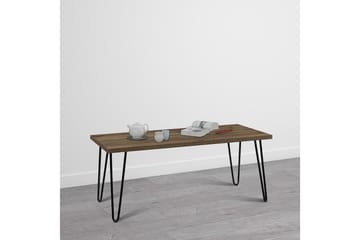 Owen Sofabord 107 cm Valnøttsbrun/Svart - Dorel Home - Møbler - Bord - Sofabord & salongbord