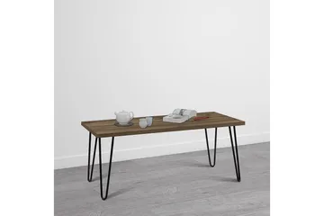 Owen Sofabord 107 cm Valnøttsbrun/Svart - Dorel Home - Møbler - Bord - Sofabord & salongbord