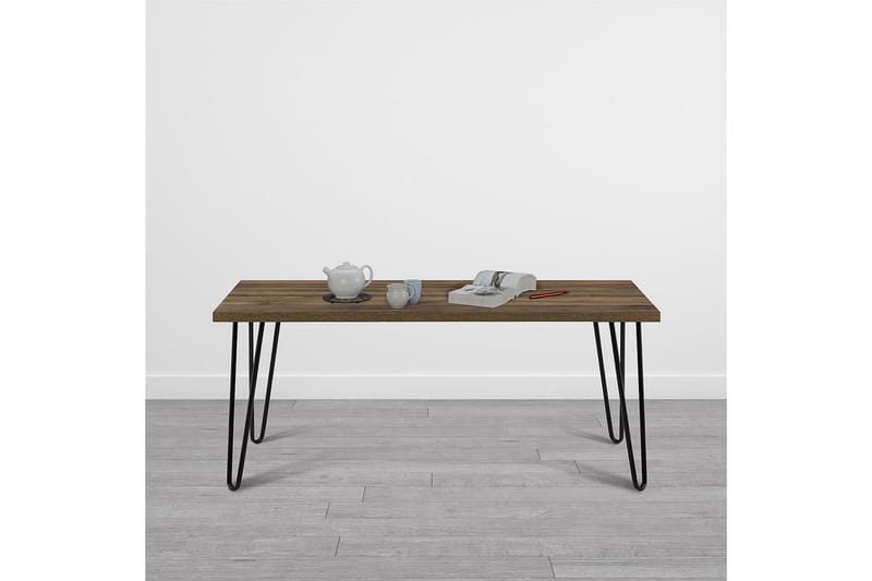 Owen Sofabord 107 cm Valnøttsbrun/Svart - Dorel Home - Møbler - Bord - Sofabord & salongbord