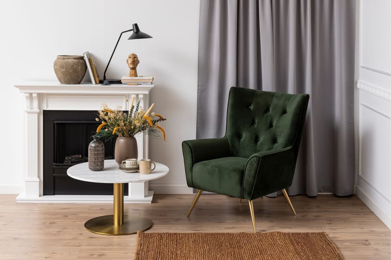 Palisades Sofabord 80 cm Rund - Hvid - Møbler - Bord - Sofabord & salongbord