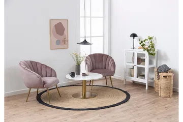 Palisades Sofabord 80 cm Rund - Hvid - Møbler - Bord - Sofabord & salongbord