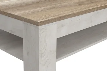 Perkhill Sofabord 120 cm med Oppbevaringshylle - Brun/Grå - Møbler - Bord - Sofabord & salongbord