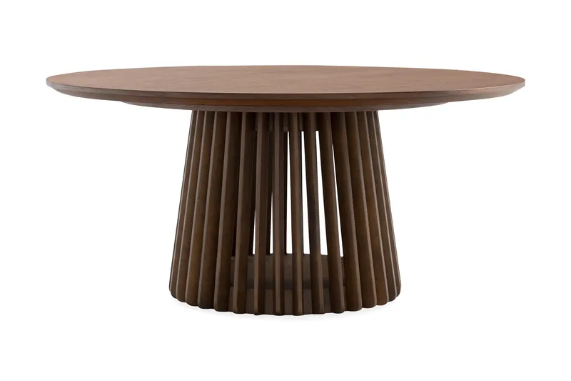 Peyra Rundt Sofabord 86 cm - Valnøtt - Møbler - Bord - Sofabord & salongbord