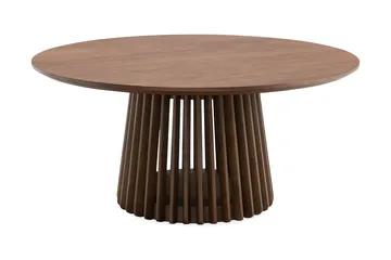 Peyra Rundt Sofabord 86 cm - Valnøtt - Møbler - Bord - Sofabord & salongbord