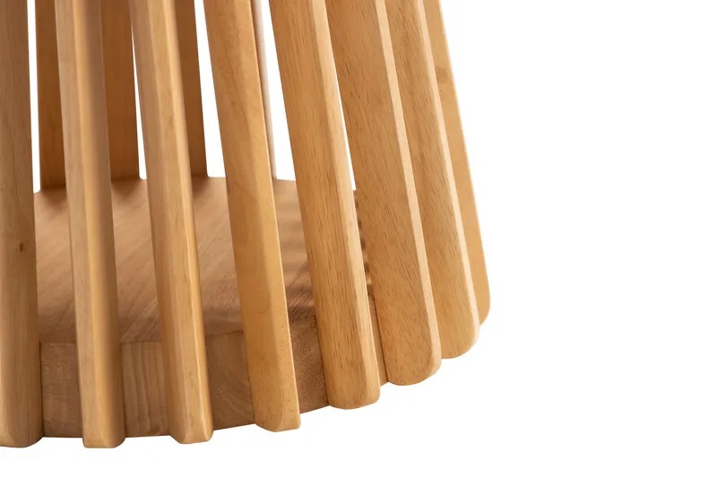 Peyra Sofabord 60 cm Rundt Eik - Natur - Møbler - Bord - Sofabord & salongbord