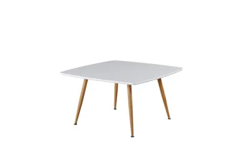 Plaza Sofabord 80x80 cm - Vit - Møbler - Bord - Sofabord & salongbord