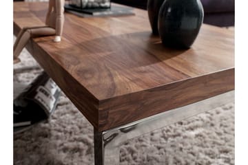Plessey Sofabord 120 cm - Massivt Tre/Krom - Møbler - Bord - Sofabord & salongbord