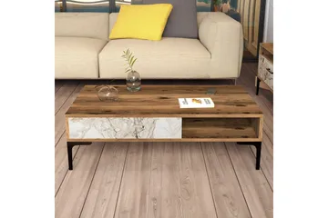 Poko Sofabord 105x32,6x105 cm - Brun - Møbler - Bord - Sofabord & salongbord