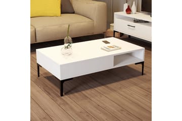 Poko Sofabord 105x32,6x105 cm - Hvit - Møbler - Bord - Sofabord & salongbord