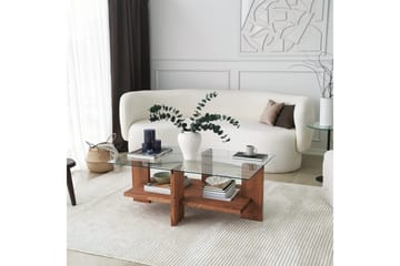 Puijas Sofabord 105x40x105 cm - Brun - Møbler - Bord - Sofabord & salongbord