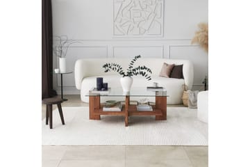 Puijas Sofabord 105x40x105 cm - Brun - Møbler - Bord - Sofabord & salongbord