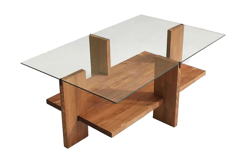 Puijas Sofabord 105x40x105 cm, Brun