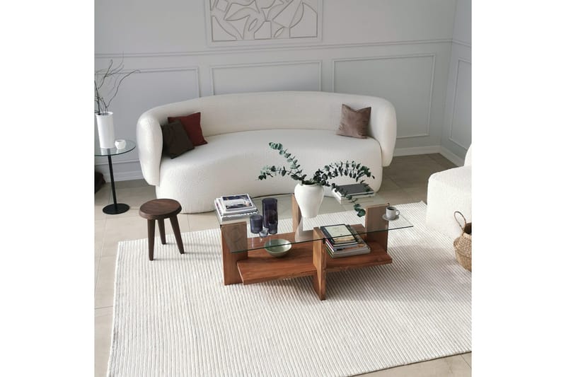 Puijas Sofabord 105x40x105 cm - Brun - Møbler - Bord - Sofabord & salongbord