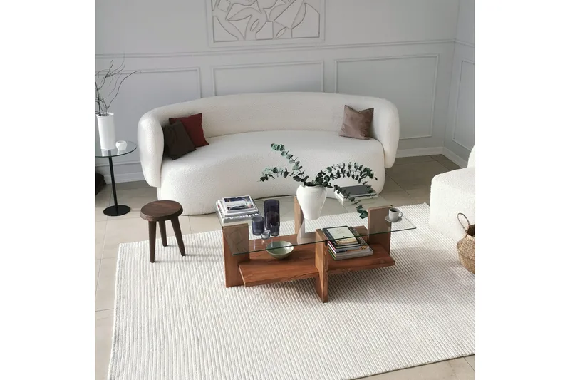 Puijas Sofabord 105x40x105 cm - Brun - Møbler - Bord - Sofabord & salongbord