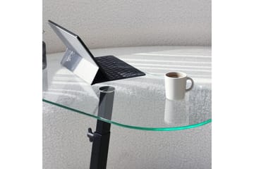 Puntoz Sofabord 70x35x70 cm Oval - Svart - Møbler - Bord - Sofabord & salongbord