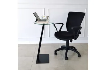 Puntoz Sofabord 70x35x70 cm Oval - Svart - Møbler - Bord - Sofabord & salongbord