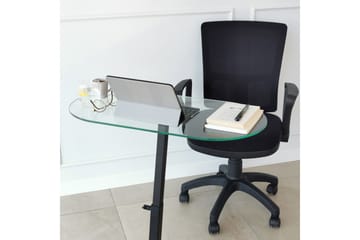 Puntoz Sofabord 70x35x70 cm Oval - Svart - Møbler - Bord - Sofabord & salongbord