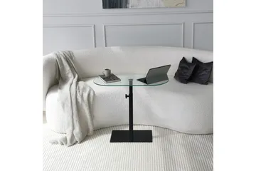 Puntoz Sofabord 70x35x70 cm Oval - Svart - Møbler - Bord - Sofabord & salongbord