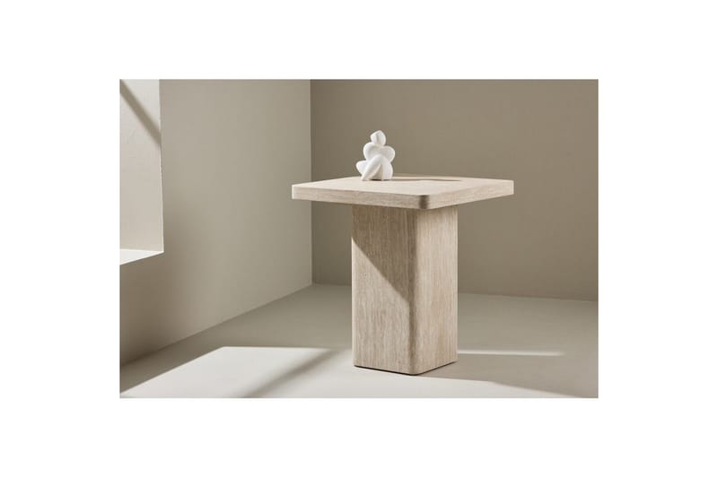 Sofabord Qvart - Beige, 50x50x56 - Møbler - Bord - Sofabord & salongbord
