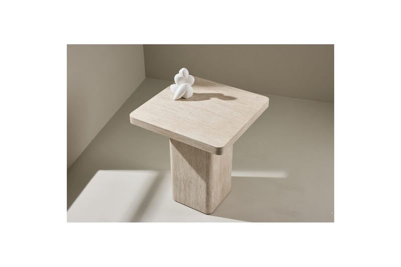 Sofabord Qvart - Beige, 50x50x56 - Møbler - Bord - Sofabord & salongbord