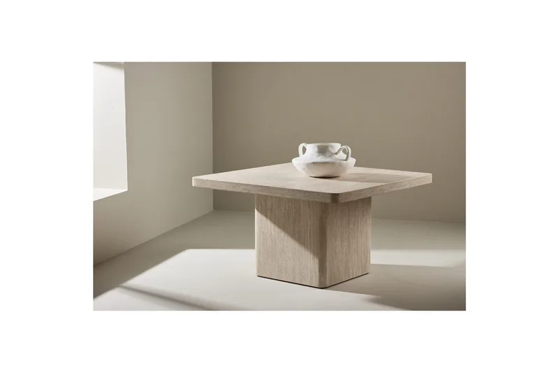 Sofabord Qvart - Beige, 80x80x46 - Møbler - Bord - Sofabord & salongbord