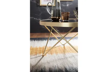 Reineck Sofabord 82 cm Rundt - Svart/Gull - Møbler - Bord - Sofabord & salongbord