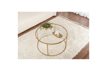 Sofabord Rikiya Gulltransparent - Gulltransparent - Møbler - Bord - Sofabord & salongbord