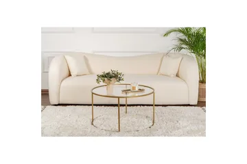 Sofabord Rikiya Gulltransparent - Gulltransparent - Møbler - Bord - Sofabord & salongbord