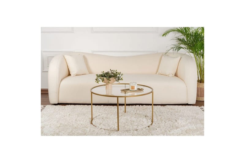 Sofabord Rikiya Gulltransparent - Gulltransparent - Møbler - Bord - Sofabord & salongbord