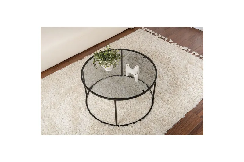 Sofabord Rikiya Svart Grå - Svart Grå - Møbler - Bord - Sofabord & salongbord