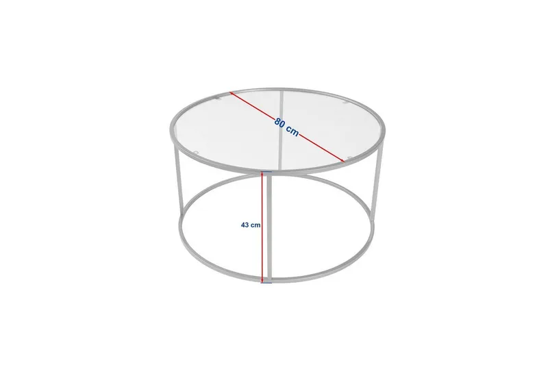 Sofabord Rikiya Svart Grå - Svart Grå - Møbler - Bord - Sofabord & salongbord