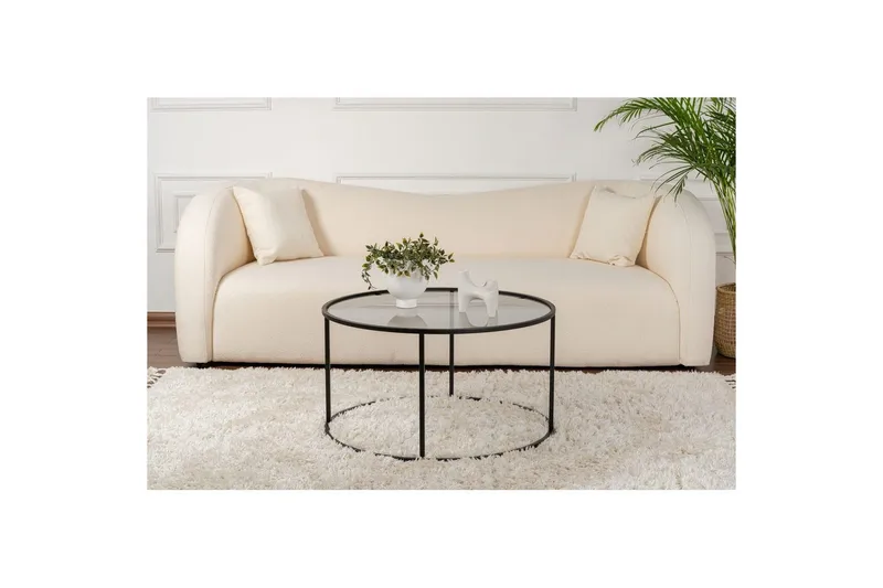 Sofabord Rikiya Svart Grå - Svart Grå - Møbler - Bord - Sofabord & salongbord