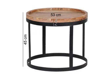 Risien Settbord 2-pk - Brun - Møbler - Bord - Sofabord & salongbord