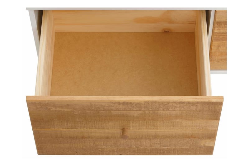 Ronith Sofabord 100 cm - Hvit/Natur - Møbler - Bord - Sofabord & salongbord