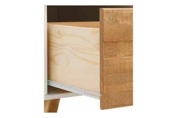 Ronith Sofabord 100 cm - Hvit/Natur - Møbler - Bord - Sofabord & salongbord