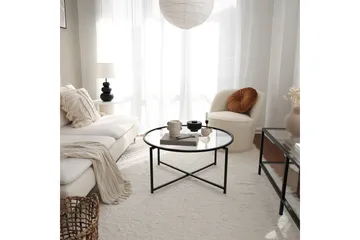 Rowman Sofabord 83 cm Rundt - Svart - Møbler - Bord - Sofabord & salongbord