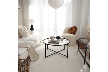 Rowman Sofabord 83 cm Rundt - Svart - Møbler - Bord - Sofabord & salongbord