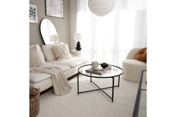 Rowman Sofabord 83 cm Rundt - Svart - Møbler - Bord - Sofabord & salongbord