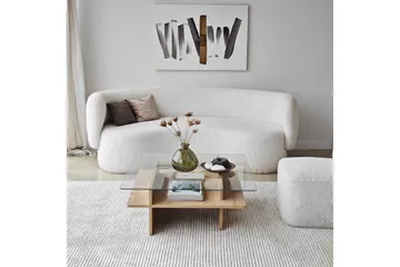 Sofabord Rubby Kvadrat Sudamal / Transparent - Sudamal / Transparent - Møbler - Bord - Sofabord & salongbord