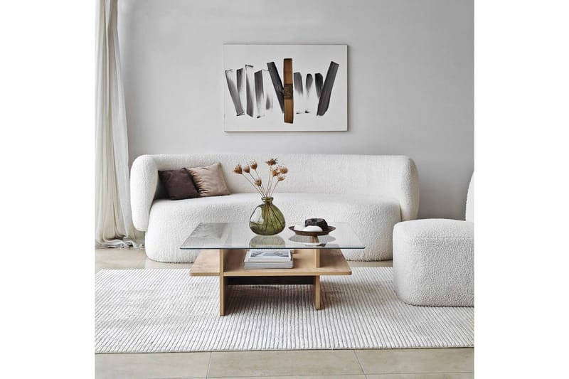 Sofabord Rubby Kvadrat Sudamal / Transparent - Sudamal / Transparent - Møbler - Bord - Sofabord & salongbord