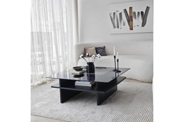 Sofabord Rubby Kvadrat Svart / Røyk - Svart / Røyk - Møbler - Bord - Sofabord & salongbord