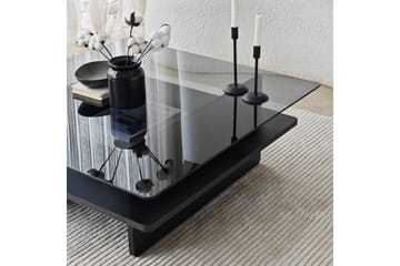 Sofabord Rubby Kvadrat Svart / Røyk - Svart / Røyk - Møbler - Bord - Sofabord & salongbord