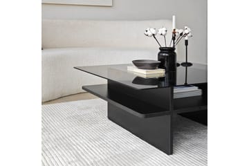 Sofabord Rubby Kvadrat Svart / Røyk - Svart / Røyk - Møbler - Bord - Sofabord & salongbord