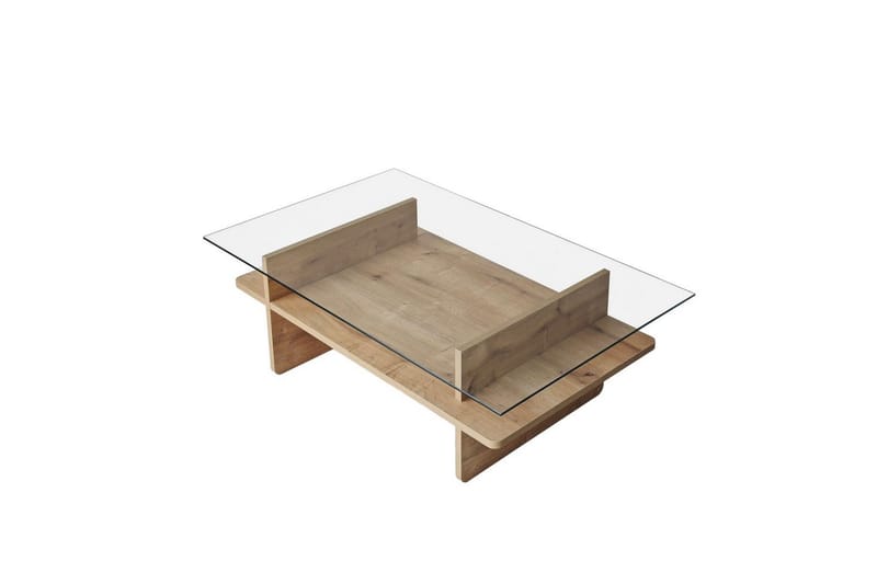 Sofabord Rubby Rektangel Sudamal / Transparent - Sudamal / Transparent - Møbler - Bord - Sofabord & salongbord
