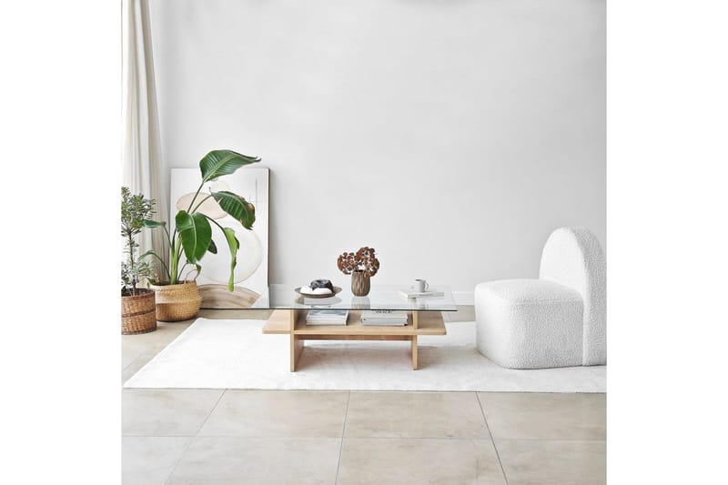 Sofabord Rubby Rektangel Sudamal / Transparent - Sudamal / Transparent - Møbler - Bord - Sofabord & salongbord
