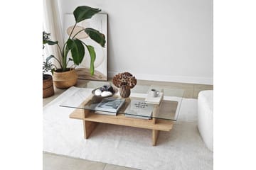 Sofabord Rubby Rektangel Sudamal / Transparent - Sudamal / Transparent - Møbler - Bord - Sofabord & salongbord