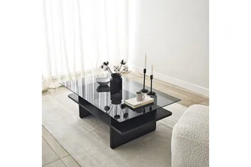 Sofabord Rubby Rektangel Svart / Røyk - Svart / Røyk - Møbler - Bord - Sofabord & salongbord